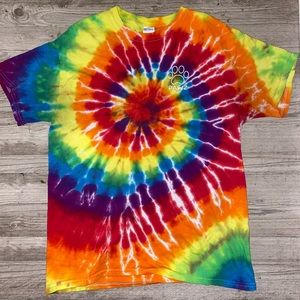 tie dye PAWZ t-shirt
